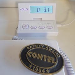 Contel Safety Award Belt Buckle 1984 Anacortes Brass Works Solid Brass