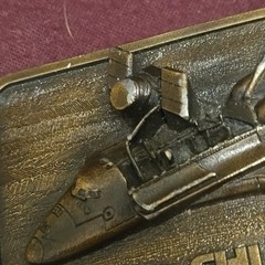 Space Shuttle & Satellite Vintage Brass Belt Buckle The Buckle Connection