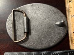 Merle Haggard Belt Buckle « Hag » Red Enamel Very Sturdy Country Music