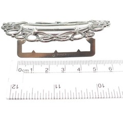 THOMAS F. BROGAN CO. 925 Sterling Silver Antique Art Deco Spiral Belt Buckle