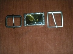 LOTS OF 3 SILVER COLOR BUCKLE FOR 1 1/2 IN WIDE BELT
