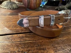 James Reid Ltd Sterling Silver Silver Belt Buckle 31-32-1.25-1”JR🦬✅