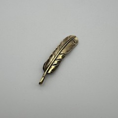 Brass Feather Charm,Necklace DIY Pendants,Keychain Charm,Jewelry Charm lot