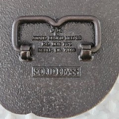 Vintage Belt Buckle Hot Air Balloon Award Design Metals Solid Brass Never Used