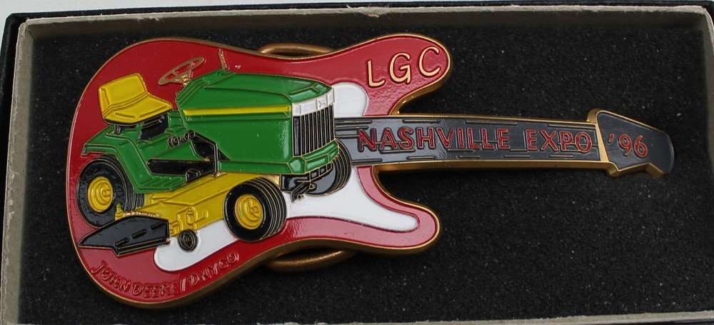 John Deere LGC Nashville Expo 1996 Belt Buckle #700 of 700 Guitar Shape