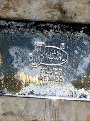 JUSTIN SILVER MEXICO “JIM” Name Plate 6.25” WESTERN