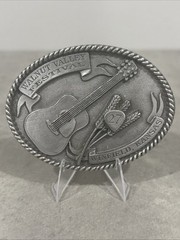 Acoustic Guitar 1998 Belt Buckle Walnut Valley Festival 27th Winfield KS Music F