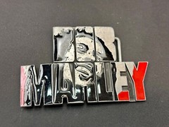 BOB MARLEY Block Letters Jamaica Reggae Beautiful Music Art Belt Buckles