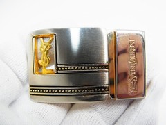 Vintage Cartier 2C & Yves Saint Laurent YSL Men&rsquo;s Unisex Clothing Belt Buckle 2p