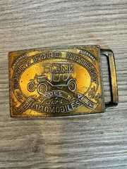 Vintage Henry Ford Belt Buckle Detroit Automobiles Mobile T Belt Buckle 3 x 2-in
