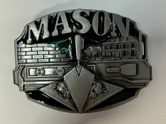 MASON Masonry Brick Laying Construction Work Tools Job Series Belt Buckle