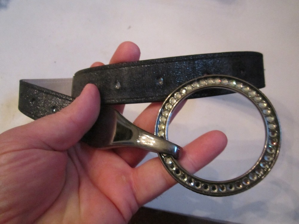SIMON BELT BUCKLE AND BELT – SWAROVSKI CRYSTALS – JENKINS LEATHER – BBA – 27