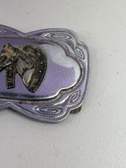 VINTAGE HORSE WITH HORSE SHOE THEME BELT BUCKLE Hong Kong