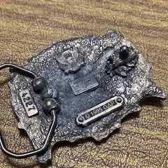 Vintage Solid Pewter Tone Ducks Geese Great American Buckle Company Belt Buckle