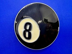Eight Ball Pool Game Magic Figural Black & White New Belt Buckle