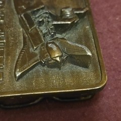 Space Shuttle & Satellite Vintage Brass Belt Buckle The Buckle Connection