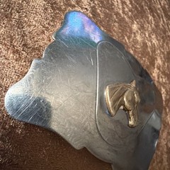 Vintage Rockmount Denver Colorado Nickel Silver Horse Head Western Belt Buckle