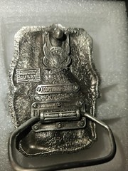 VTG Vietnam Veteran And Proud Of It Belt Buckle Enamel Great American Buckle Co