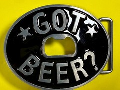 Got Beer? Novelty New Belt Buckle and Bottle Opener – Perfect Bar Pickup Line!