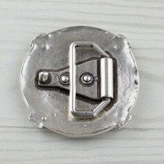Shield knight Celtic medieval belt buckle silver buckle removable clasp