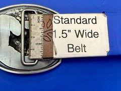 Southwestern Style Fishing Grizzly Bear Colorful Painted Belt Buckle
