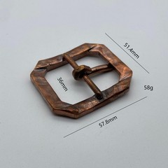 36mm Red Copper Buckle Men&rsquo;s Stylish Belt Buckle Leather Hardwares