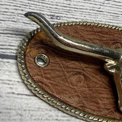 Long Horn Bull Head Western Concho for Tie Belt