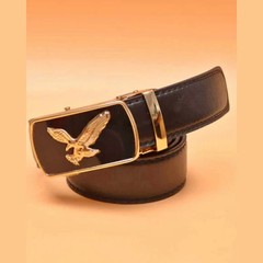 Men&rsquo;s Eagle Ratchet Belt Automatic Buckle Ajustable Dress Casual Belt Black