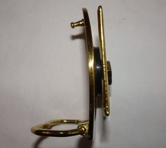 Vintage 1970s Ninja Star (removable) Solid Brass Belt Buckle