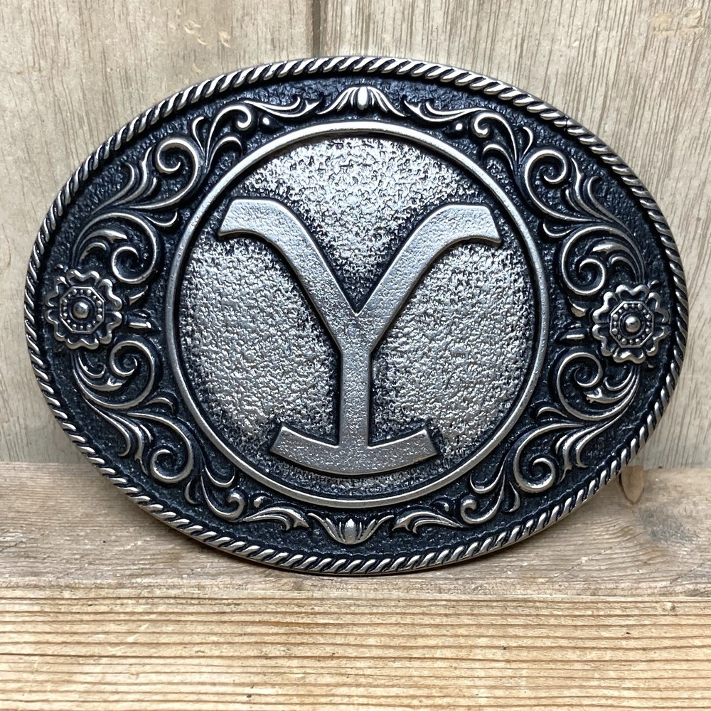 Montana Silversmiths Embellished Y Logo Attitude Belt Buckle