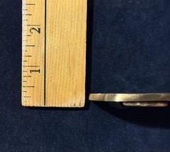 Vintage 80s Western Workwear BELT BUCKLE WEYERHAEUSER BTS Solid Brass