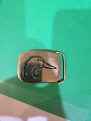 RARE 1978 BTS SOLID BRASS BELT BUCKLE * DUCK HEAD * MADE IN USA. *(A)