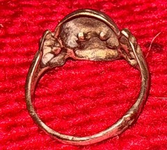 MEMONTO MORI – .925 Ring, Handmade, Eye Rubies! Size ~7.