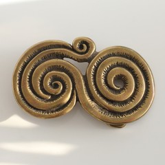 Belt buckle with spiral pattern belt buckle buckle 4 cm removable belt buckle