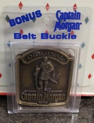 Captain Morgan Belt Buckle In Package, New Never Used 1990s