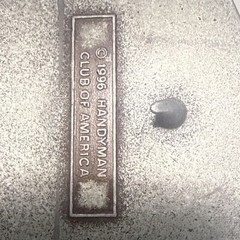 Vintage Handyman Club Of America Life Member Belt Buckle 1996 (Ft Hammer & Logo)