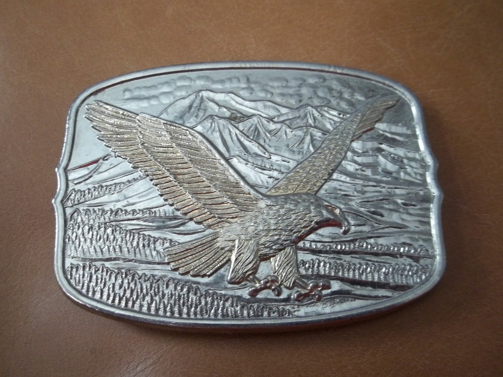 American Eagle Belt Buckle Layer 24K Gold by International Monetary Mint