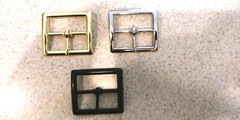 Belt Buckle Replacements For Garrison Work Duty Belts Black, Chrome and Brass