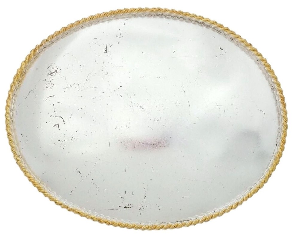 ALPACA PLAIN METAL BELT BUCKLE COWBOY & WESTERN HEBILLA CHARRO