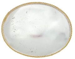 ALPACA PLAIN METAL BELT BUCKLE COWBOY & WESTERN HEBILLA CHARRO