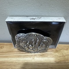 Blazin Roxx Western Nocona Belt Buckle Cactus Feathers NIB 37597