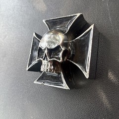 IRON CROSS/SKULL maltese cross chopper motorcycle outlaw biker Paperweight??