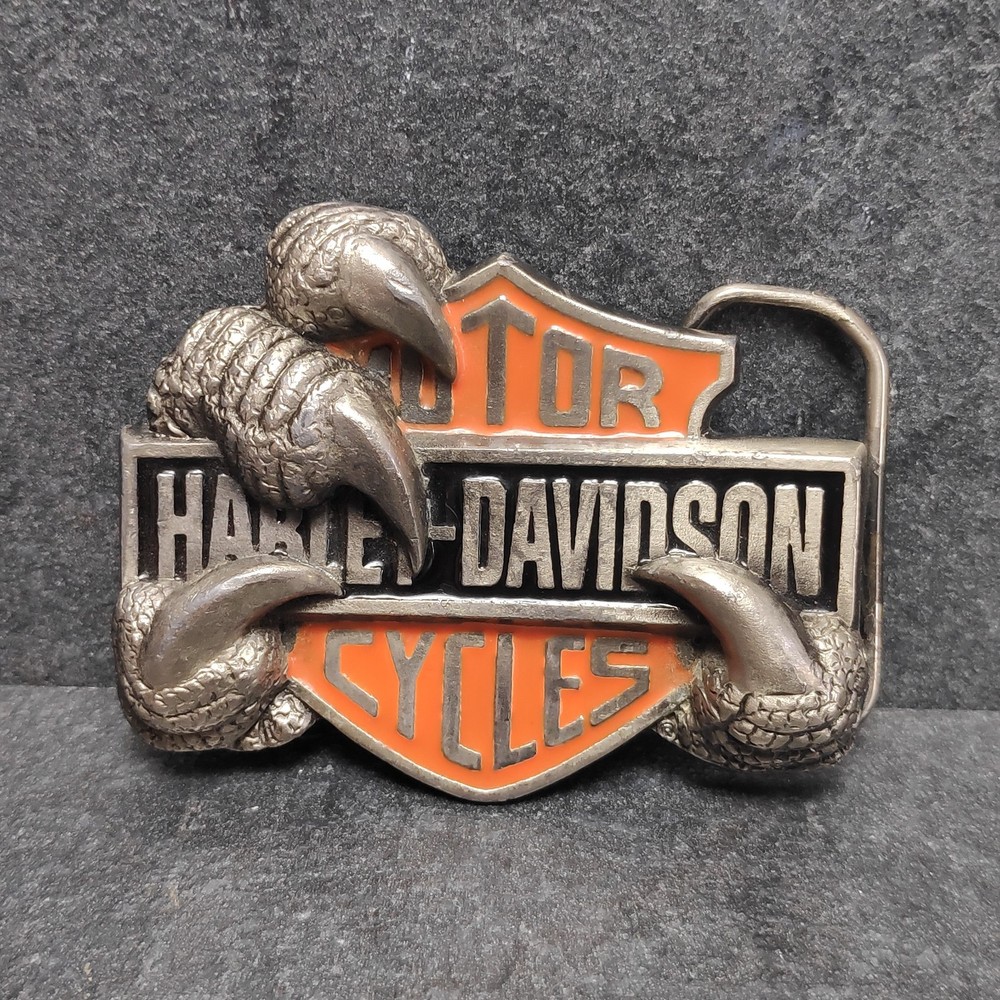 Harley Davidson Belt Buckle Eagle Claw Design • 1991 • USA • RARE
