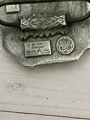 Siskiyou Buckle Co. American Veteran And Damn Proud of It Belt Buckle 1987