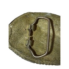 Belt Buckle Antiqued Silver Tone Pistol Gun Luger Design Metal Western