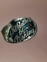 Mens Belt Buckle Fly Fishing Fish American Buckle Company 523