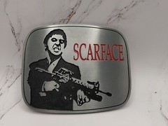 Scarface Men&rsquo;s Belt Buckle&rsquo;s Tony Montana, 80&rsquo;s Movies Iconic