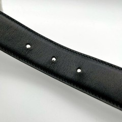 GUCCI Pre-Owned Belt Interlocking Leather Black