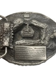 Siskiyou Bass Fishing Enamel & Metal Belt Buckle F-40