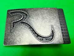 Rock & Republic R Logo America Jeans Brand Advertising Promotional Belt Buckle
